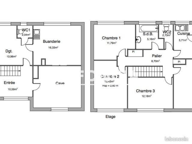 Maison à louer, 99m², Woippy