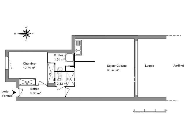 Appartement à louer, 51m², Montpellier