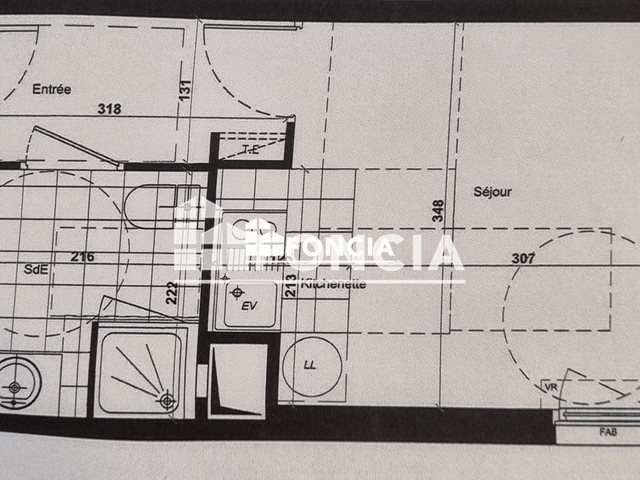 Appartement à louer, 22m², Bourg-la-Reine