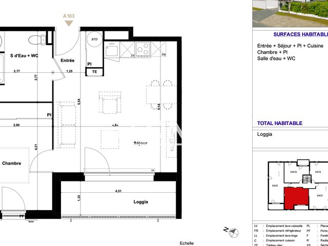 Appartement à louer, 45m², Audenge