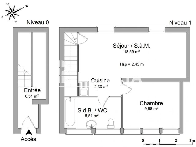 Appartement à louer, 43m², Rethel
