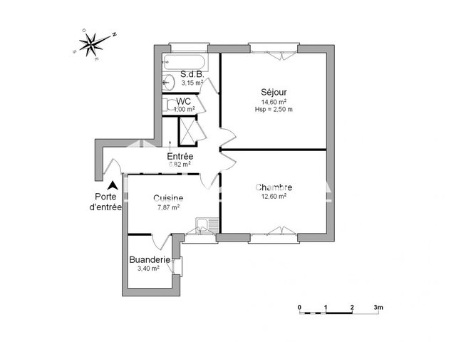 Appartement à louer, 49m², Rethel