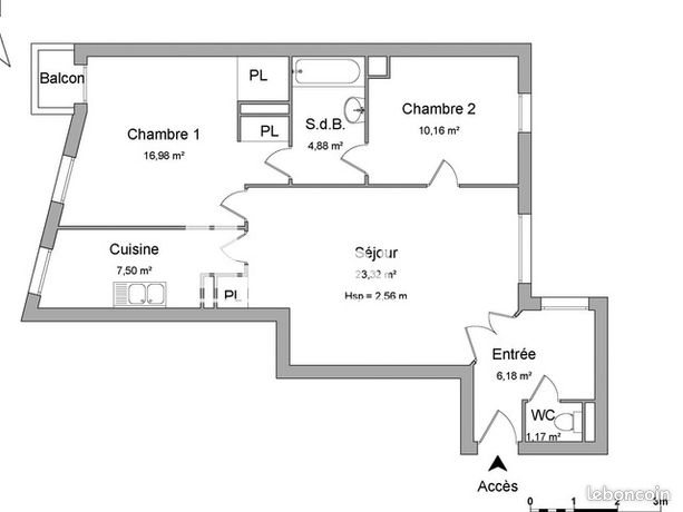 Appartement à louer, 70m², Nantes