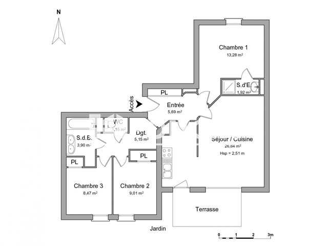 Appartement à louer, 75m², Thonon-les-Bains