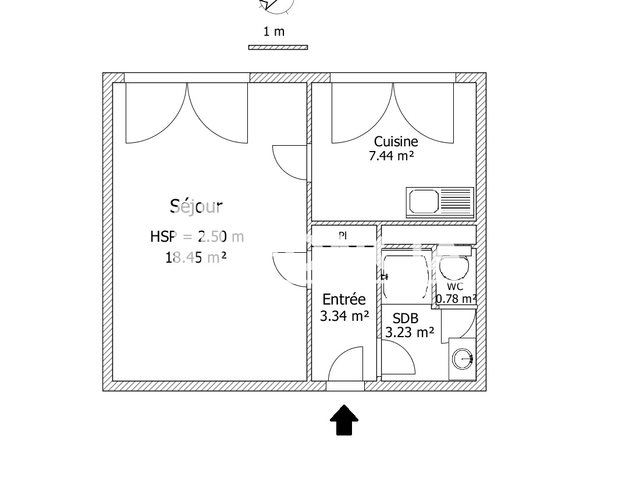 Appartement à louer, 33m², Wasquehal