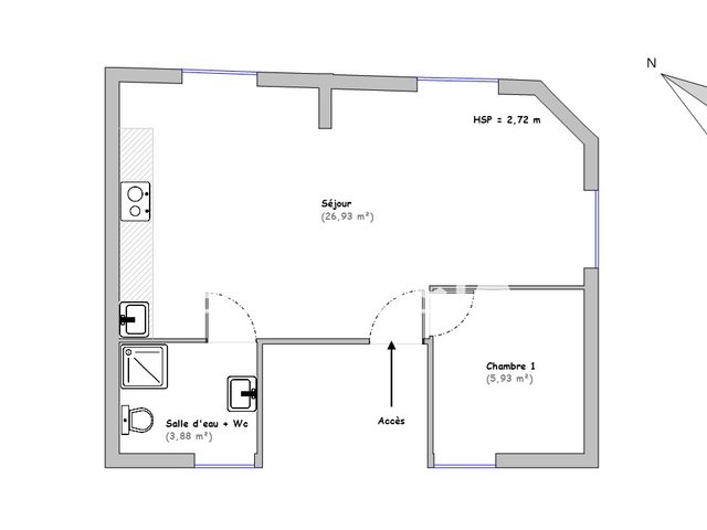 Appartement à louer, 36m², Le Mans