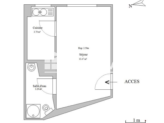 Appartement à louer, 20m², Montluel