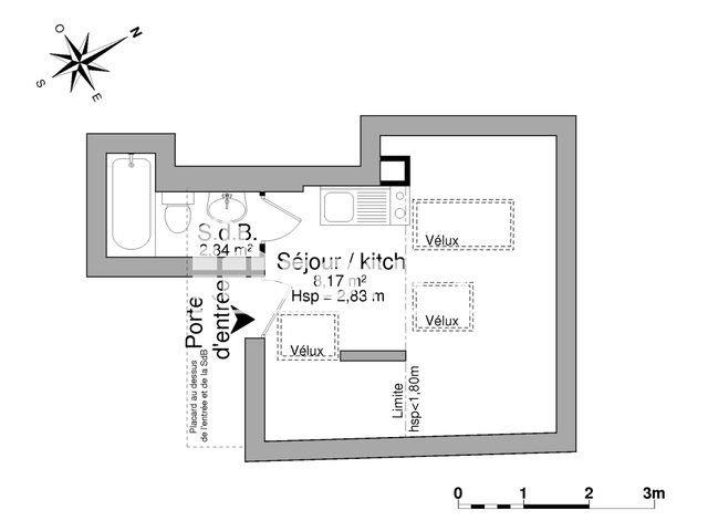 Appartement à louer, 11m², Lyon 3ème