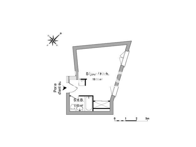 Appartement à louer, 21m², Montpellier