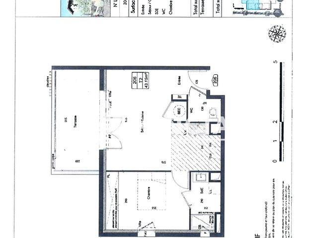 Appartement à louer, 43m², Monteux