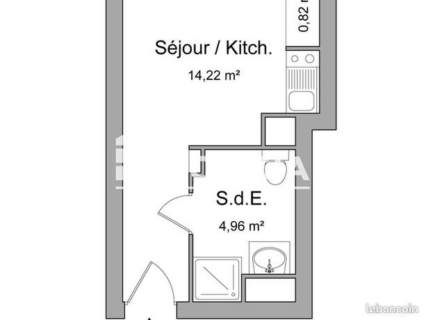 Appartement à louer, 20m², Rennes