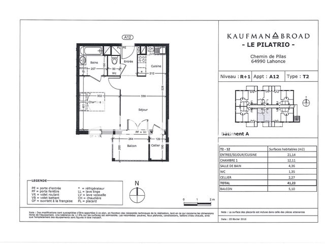 Appartement à louer, 41m², Lahonce
