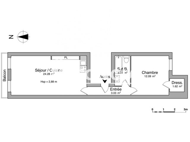 Appartement à louer, 44m², Dijon