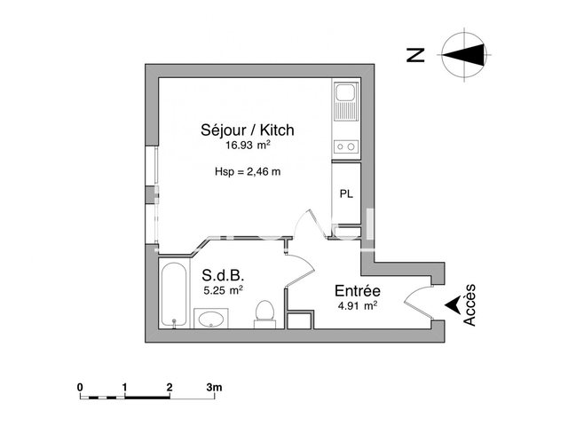 Appartement à louer, 26m², Nice