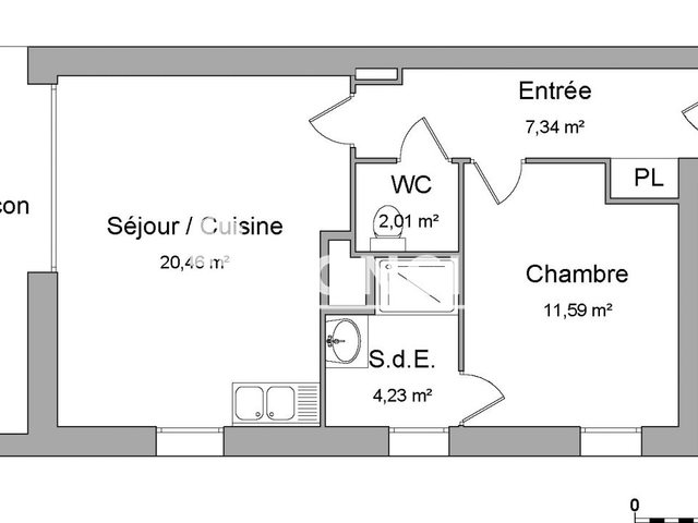 Appartement à louer, 45m², Rennes