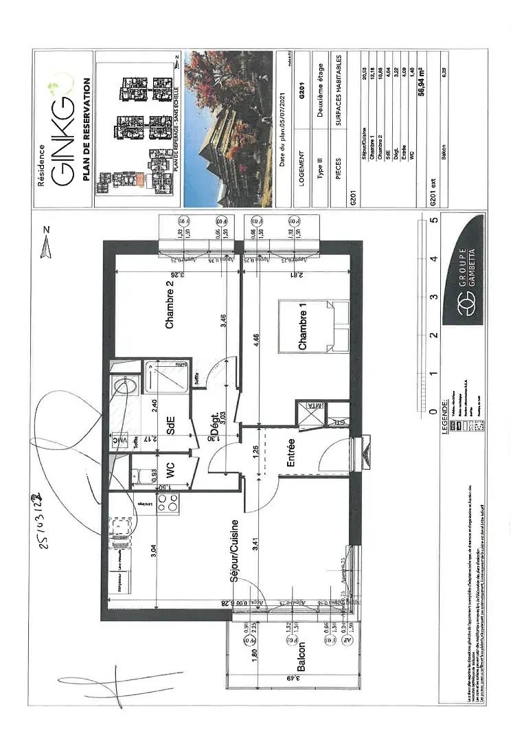 Appartement à louer, 56m², La Riche