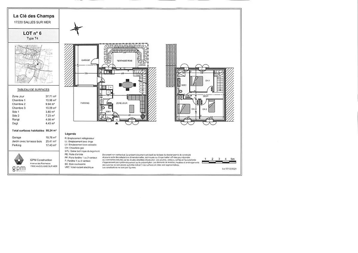 Maison à louer, 88m², Salles-sur-Mer