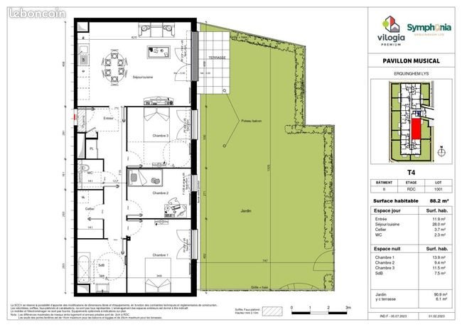 Maison à vendre, 88m², Erquinghem-Lys