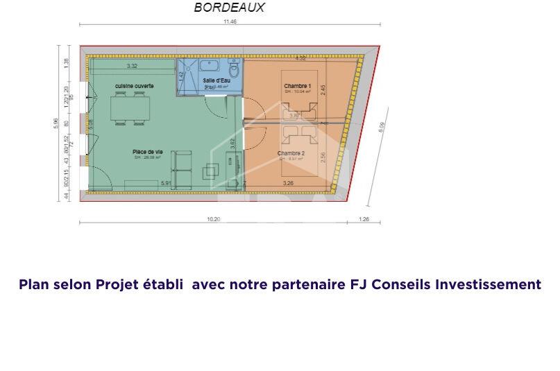 Appartement à vendre, 49m², Bordeaux