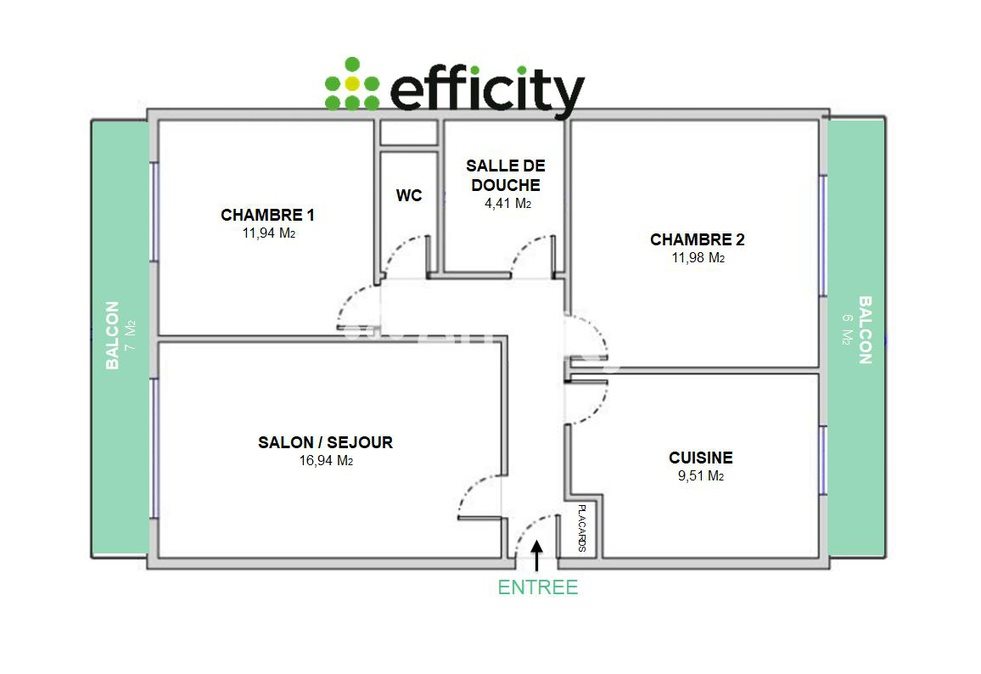 Appartement à vendre, 70m², Paris 14ème
