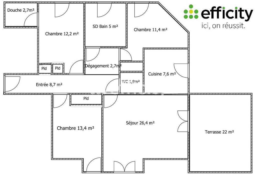 Appartement à vendre, 92m², Rouen