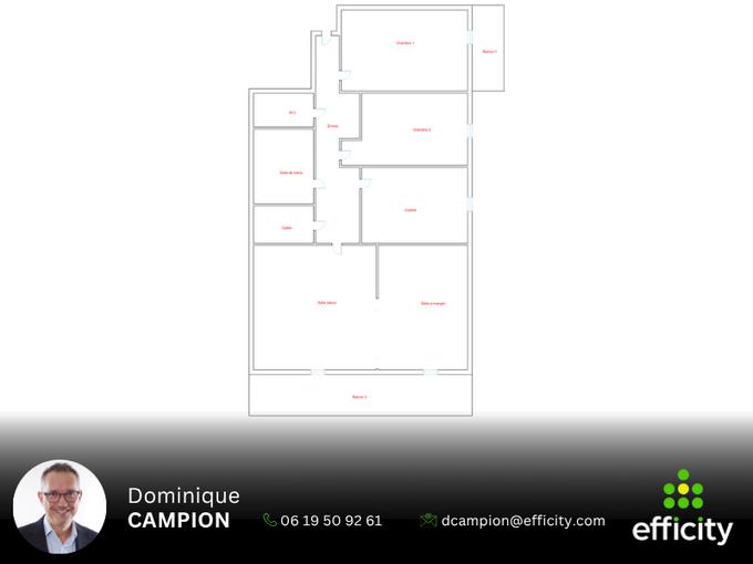 Appartement à vendre, 74m², Grenoble