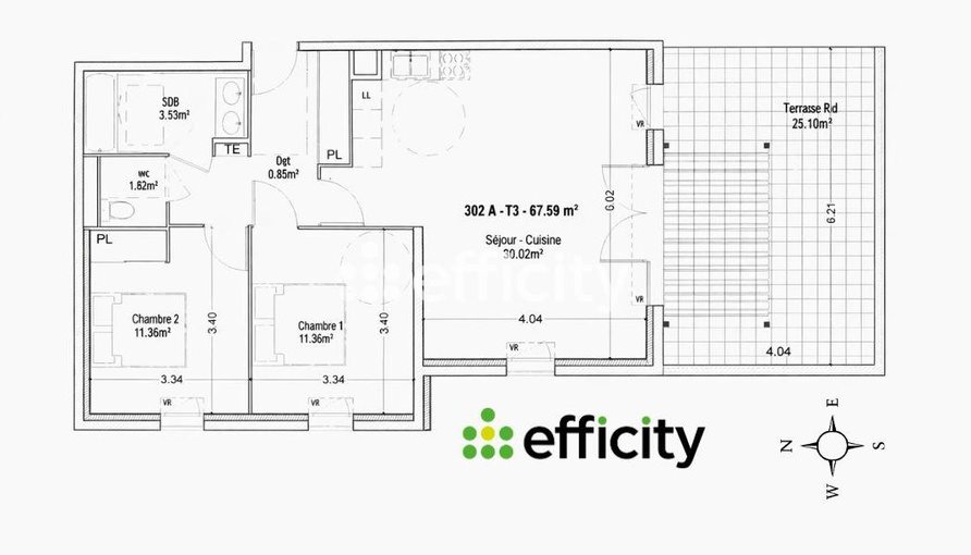 Appartement à vendre, 68m², Rousset