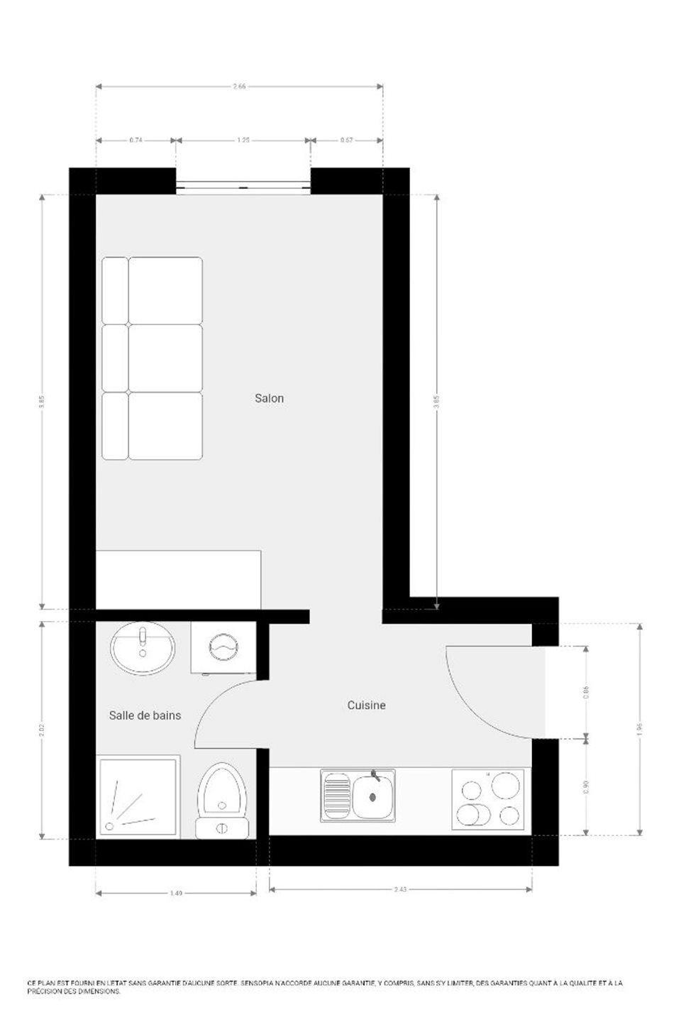 Appartement à vendre, 18m², Paris 11ème