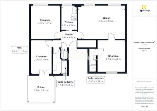 Appartement à vendre, 64m², Boulogne-Billancourt