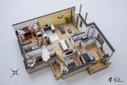Les Gets - Wohnung Typ T4 Vefa - 3 Schlafzimmer - 90,6m²
