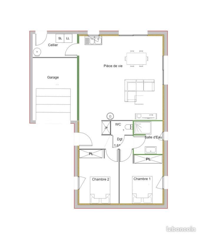 Maison à vendre, 70m², Collandres-Quincarnon