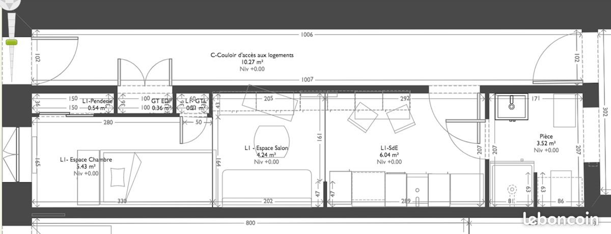 Appartement à louer, 20m², Haroué
