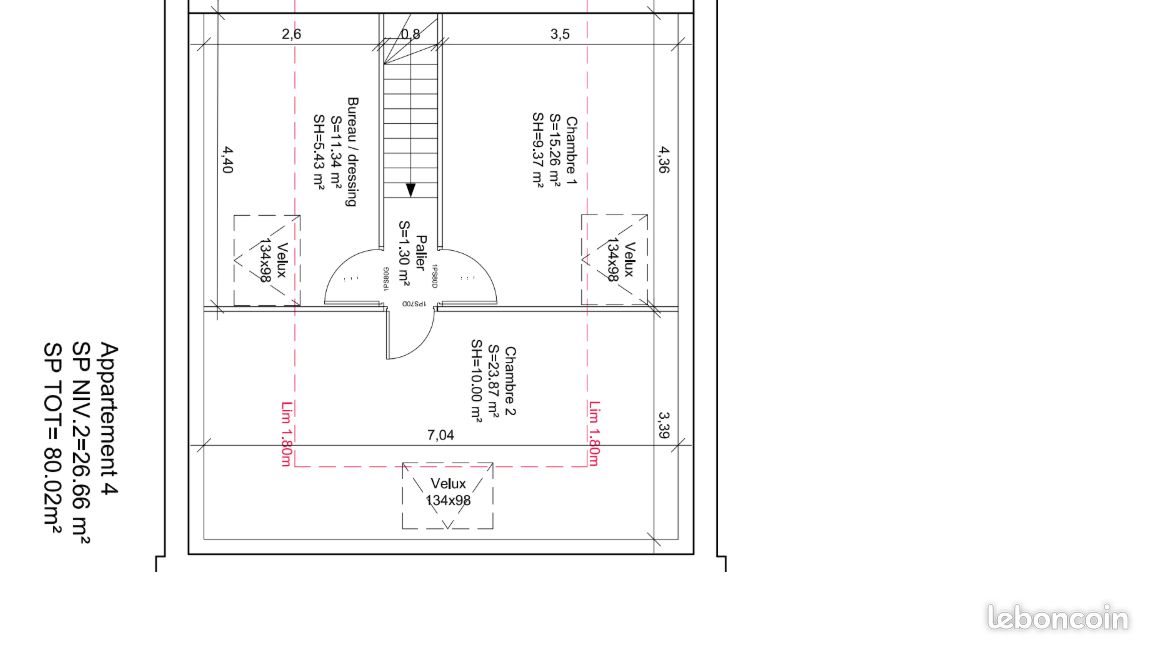 Appartement à louer, 80m², Saint-Amand-les-Eaux