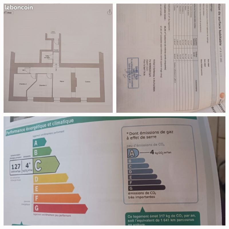 Appartement à louer, 67m², Conflans-sur-Lanterne