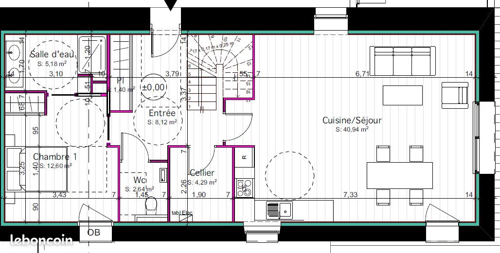 Maison à louer, 160m², Ploemeur