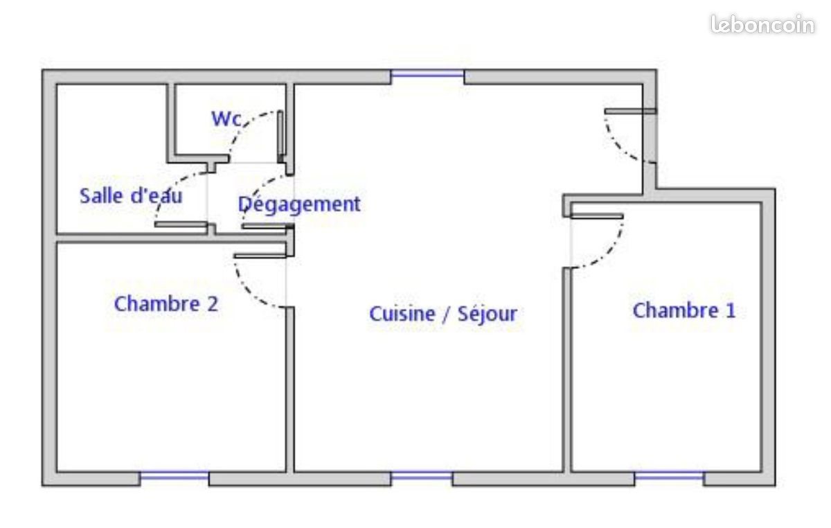 Appartement à louer, 41m², Ploudalmézeau
