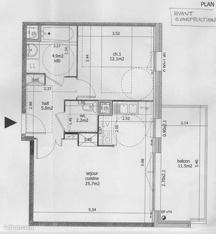 Appartement à vendre, 50m², Saint-Martin-le-Vinoux