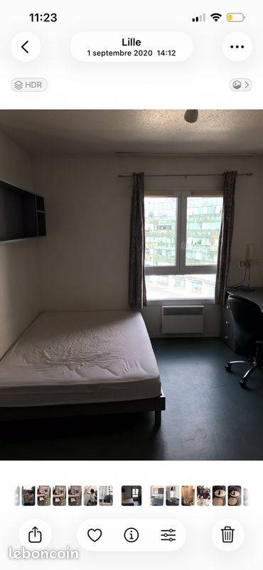 Appartement à louer, 19m², Lille