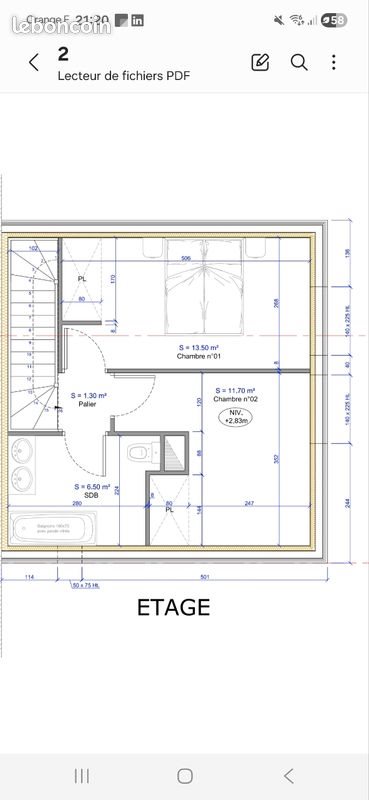 Maison à louer, 87m², Caugé
