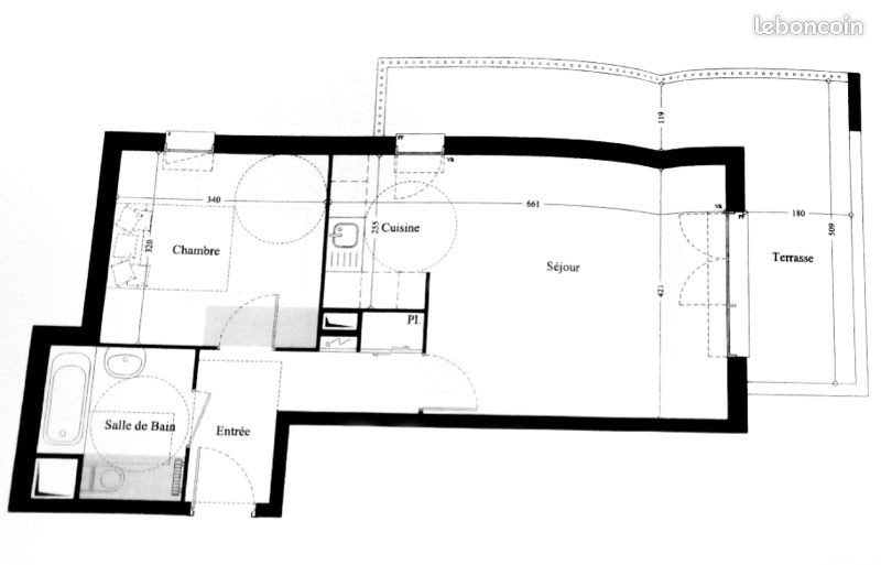 Appartement à vendre, 46m², Carros
