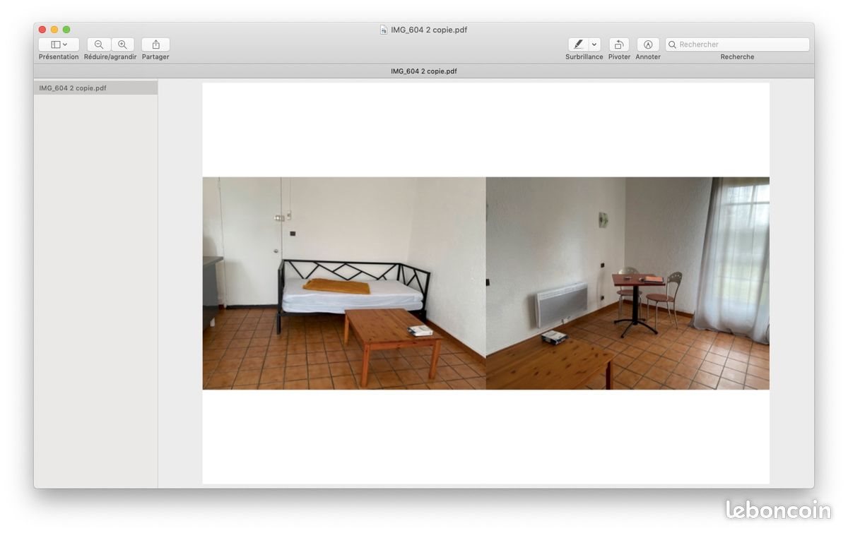 Appartement à louer, 20m², Amou