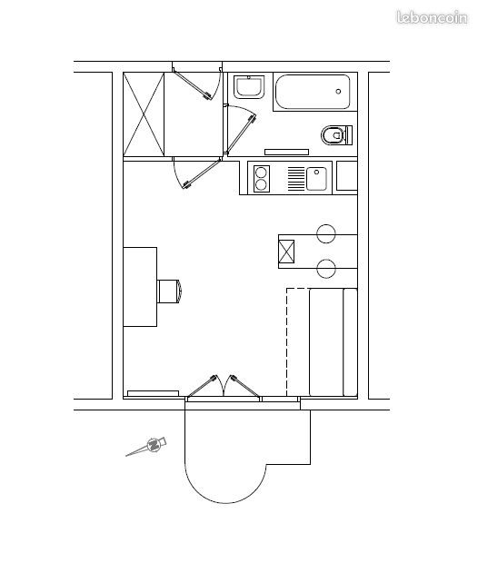Appartement à louer, 23m², Grenoble