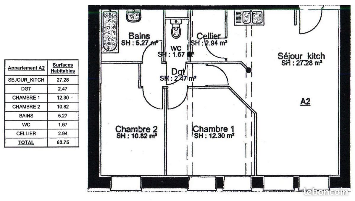 Appartement à vendre, 63m², Amanvillers