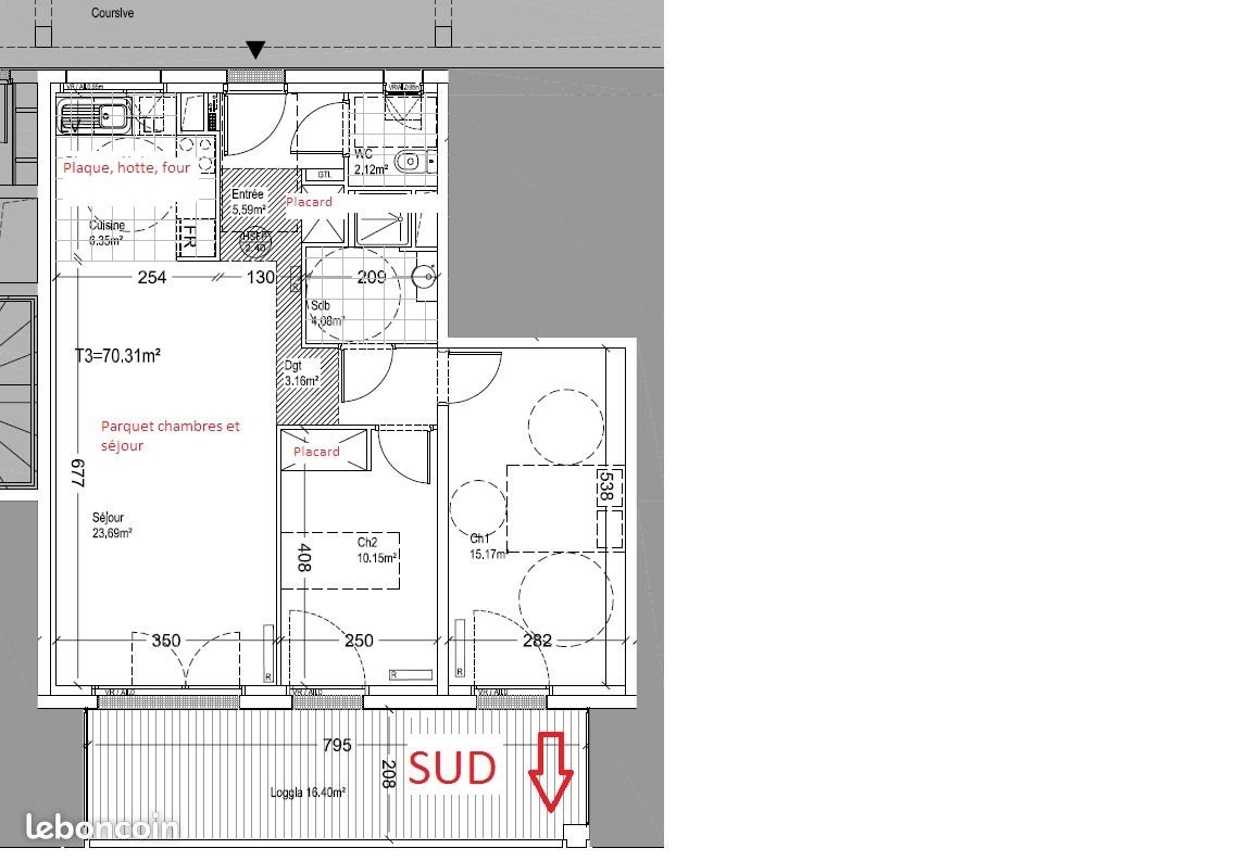 Appartement à louer, 70m², Nantes