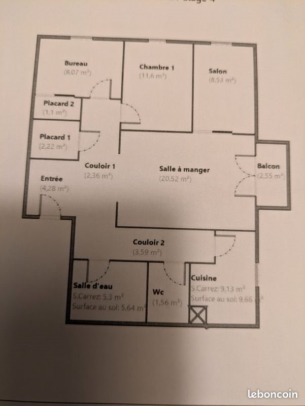 Appartement à vendre, 78m², Le Mans