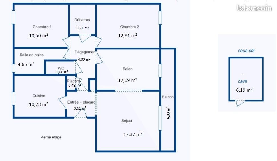 Appartement à louer, 81m², Bourgoin-Jallieu