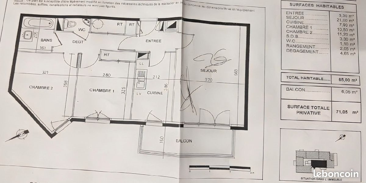 Appartement à vendre, 65m², Rouen