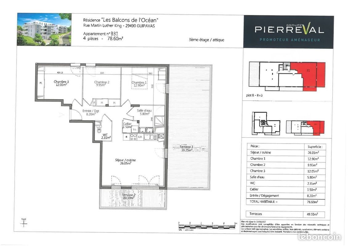 Appartement à louer, 79m², Guipavas