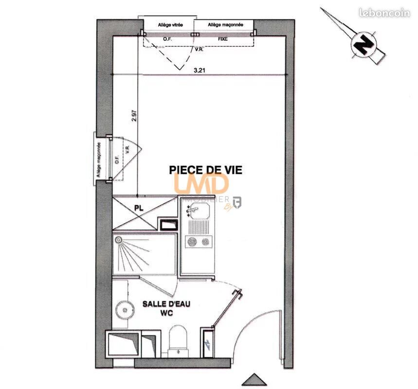 Appartement à vendre, 18m², Nîmes