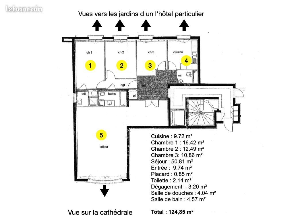 Appartement à vendre, 125m², Reims